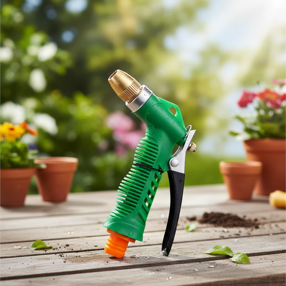 Water Spray Brass Nozzle Gardening Planter High Pressure Water Sprayer With Trigger Spray For Garden Car Washing And Bike Cleaning