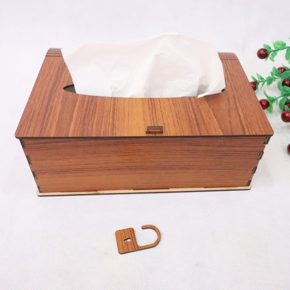 Plain Wooden Tissue Box Elegant Design Smooth – photo 3