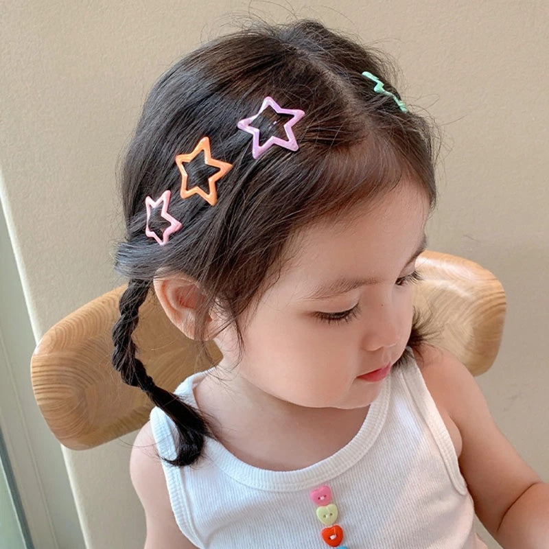 Pack Off 06? Star Design Girl Hair Clip | Hair Clip For Women | Best Quality Hair Clip ( Random Color )