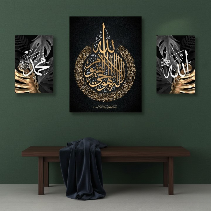3-Piece Wall Art Frame Set �2 Small (8x11) & 1 Large (12x16) Decorative Frames with Double Tape for Easy Wall Mounting �Modern Home Decor