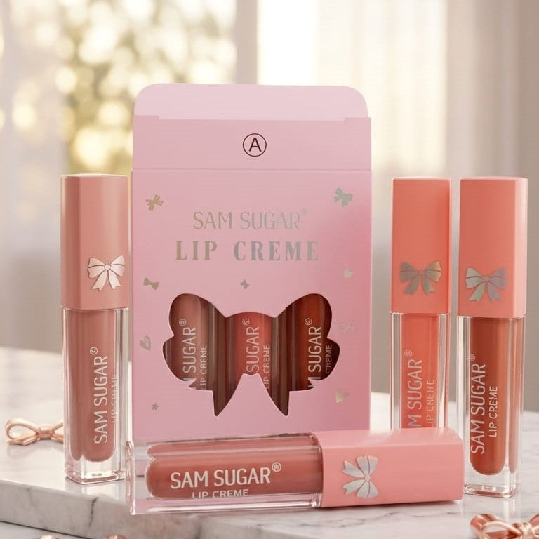 Sam Sugar Matte Liquid Lipsticks Pack Of 4 Long Lasting Multi Shades | Random Shades