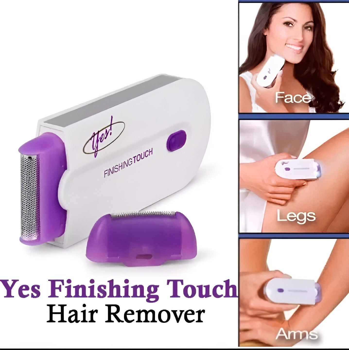 Finishing Touch Laser Hair Removal | 2-in-1 Trimmer | Pain-Free Electric Hair Removal for Women