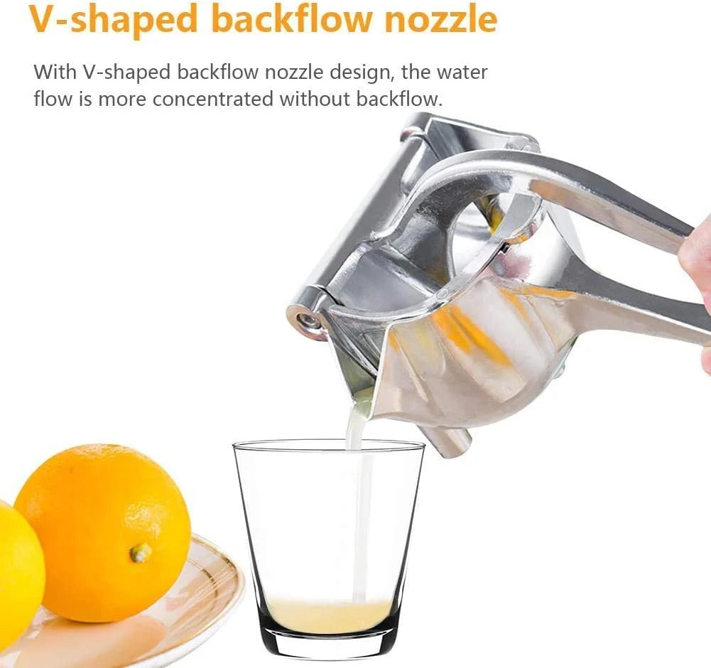 Stainless Steel Lemon & Orange Clip Handheld Fruit Juicer �Durable Manual Portable Citrus Squeezer for Kitchen & Baby Fruit Juice