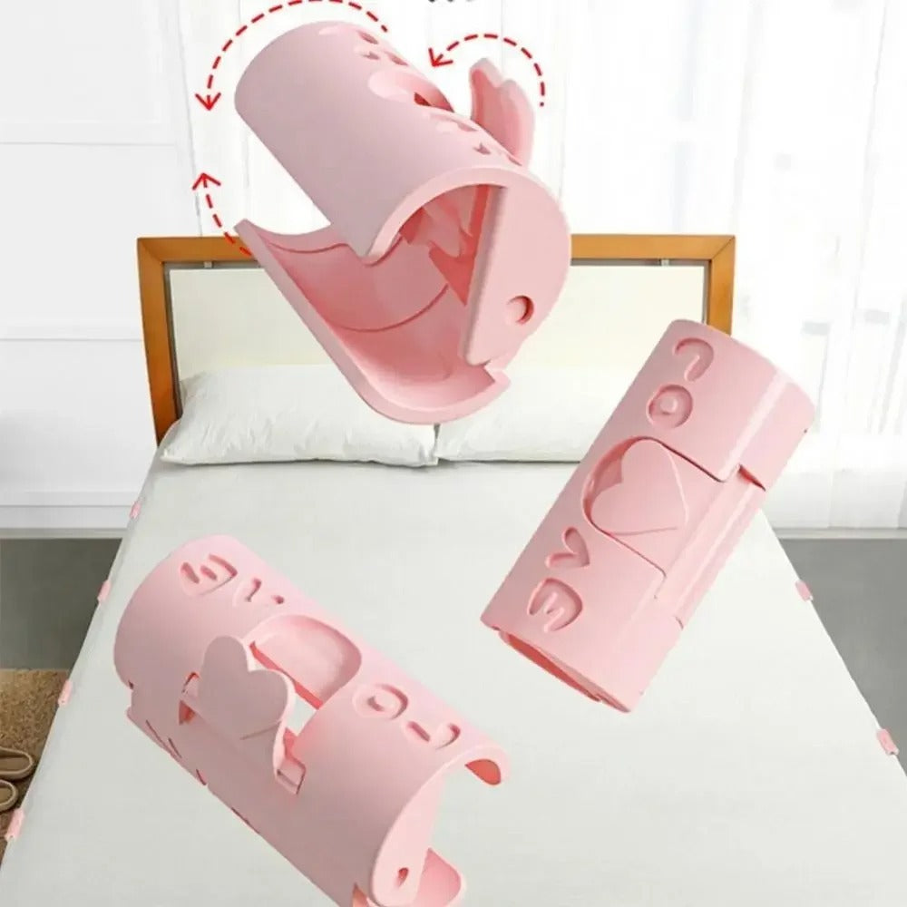5Pcs BedSheet Clips | Non-Slip Plastic Clamps | Quilt, Blanket, Curtain & Cover Holder Buckles (Random colour)
