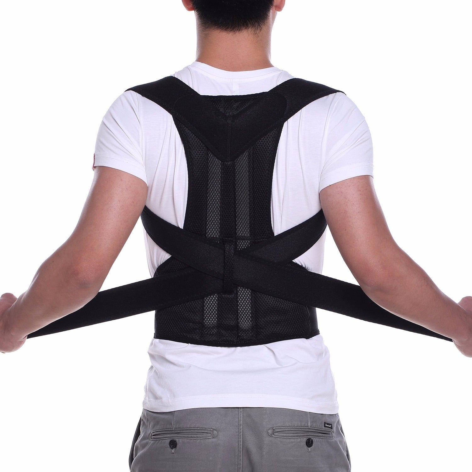 Adjustable Magnetic Posture Corrector Back Brace Support Belt for Upper Back Pain Relief �Standard Size