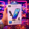 K8 Wireless Collar Microphone ?? Type-C Android Supported | Noise Reduction | Vlogging, YouTube & Podcast Mic
