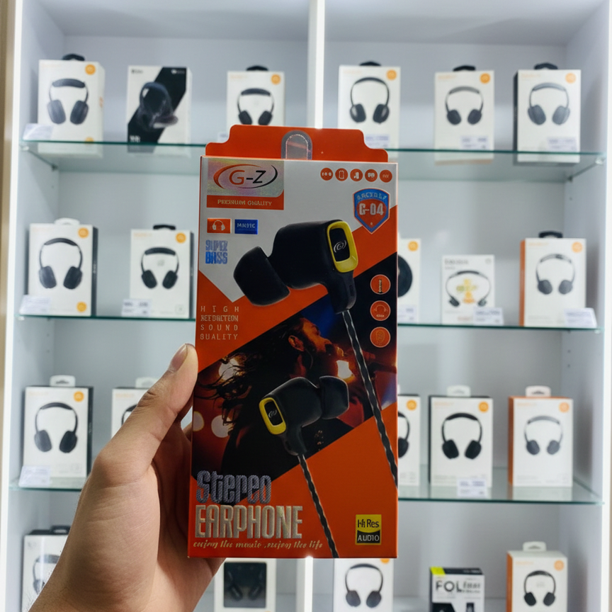G-Z Mode G-04 Stereo Earphones | Wired Hands-Free | 3.5mm Jack | Clear Sound