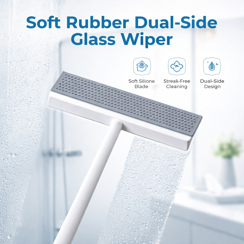 Royal 2 in 1 Scrapper and Glass Wiper �Streak-Free Window & Mirror Cleaning Tool