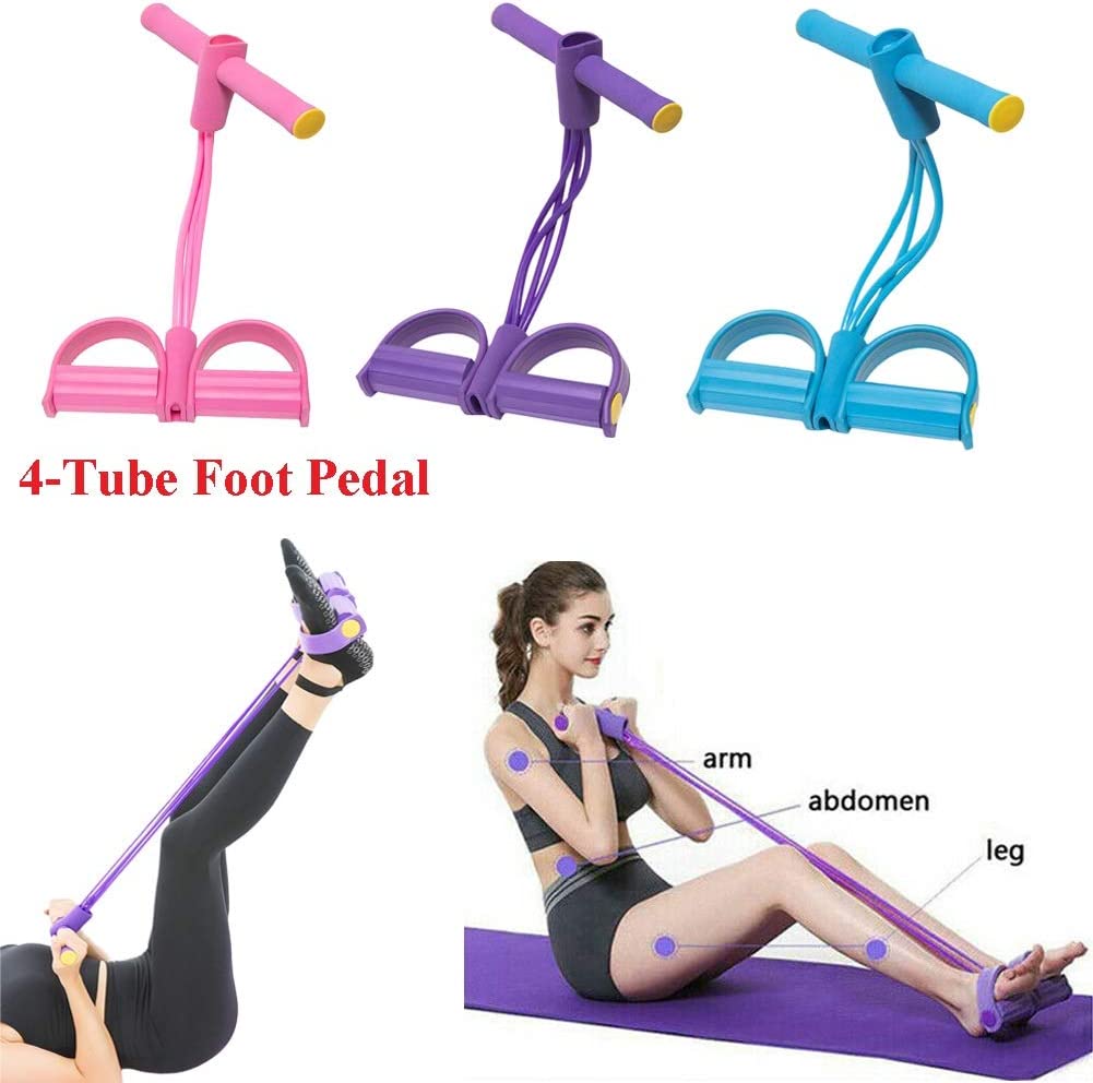 Foot Pedal Resistance Band Elastic Sit-Up Pull – photo 1