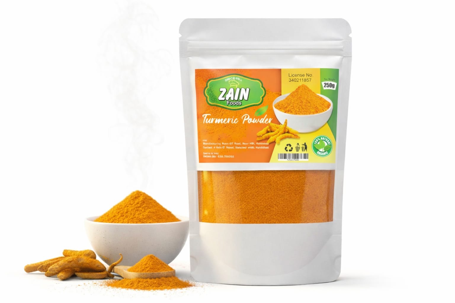 Turmeric powder Organic Wild jangli haldi powder