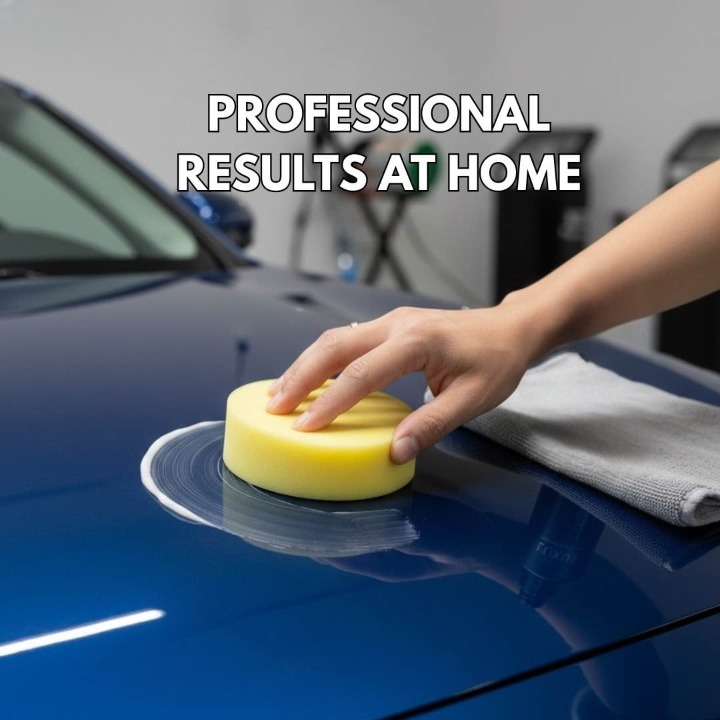 Premium Foam Car Wax Applicator Pad �Soft, Scratch-Free Polishing Sponge for Wax, Polish & Car Detailing THREE GUYS