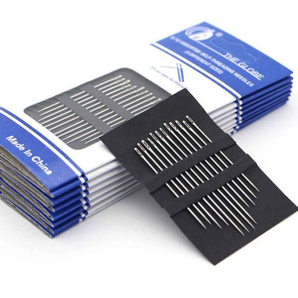 The Globe Multi Size Sewing Needles Set 12 Pieces Hand Stitching Needles for Home Use