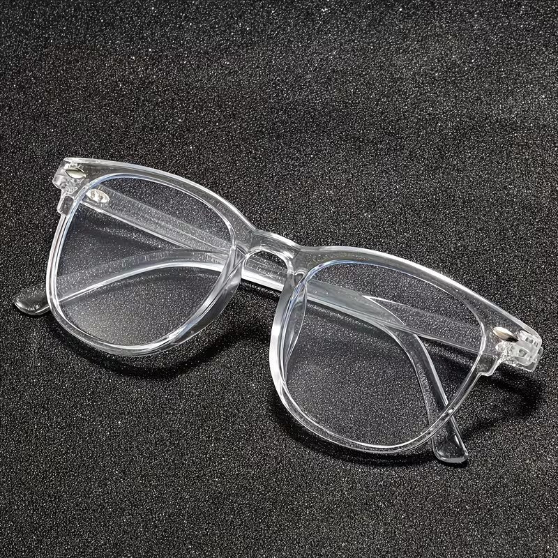 Transparent UV400 Blue Light Blocking Glasses for Men & Women | Clear Lens Computer & Mobile Eyewear | Stylish Unisex Frame with Protective Glasses Box