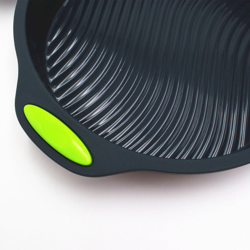 9 Inch Silicone Cake Mold with Green Handles