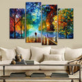 Set of 4 Decorative Wall Art Canvas Frames �Modern 4 Pcs Wall Frame Set (2pcs 8x14 Inch & 2pcs 8x16 Inch)