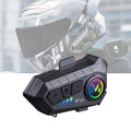 Motorcycle Helmet Bluetooth Headset Bluetooth 5.3 Smart Noise Reduction IPX6 Waterproof HiFi Headphones ~ Rechargeable