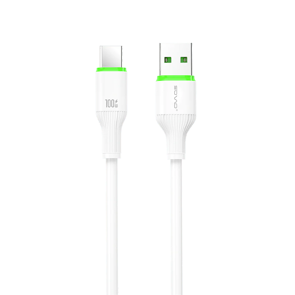 SOVO Type-C Fast Charging Data Cable �Quick Charge USB Cable for Android Devices �High-Speed Charging and Data Transfer �Durable Build �1 Meter Length �Universal Compatibility with Smartphones