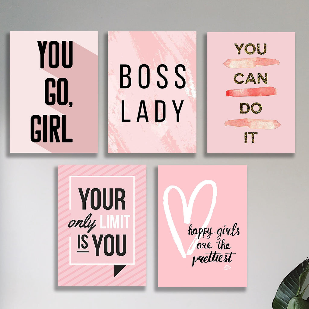 Set of 5 Premium Wall Art Photo Tiles �Modern Home Decor Sets 8x11