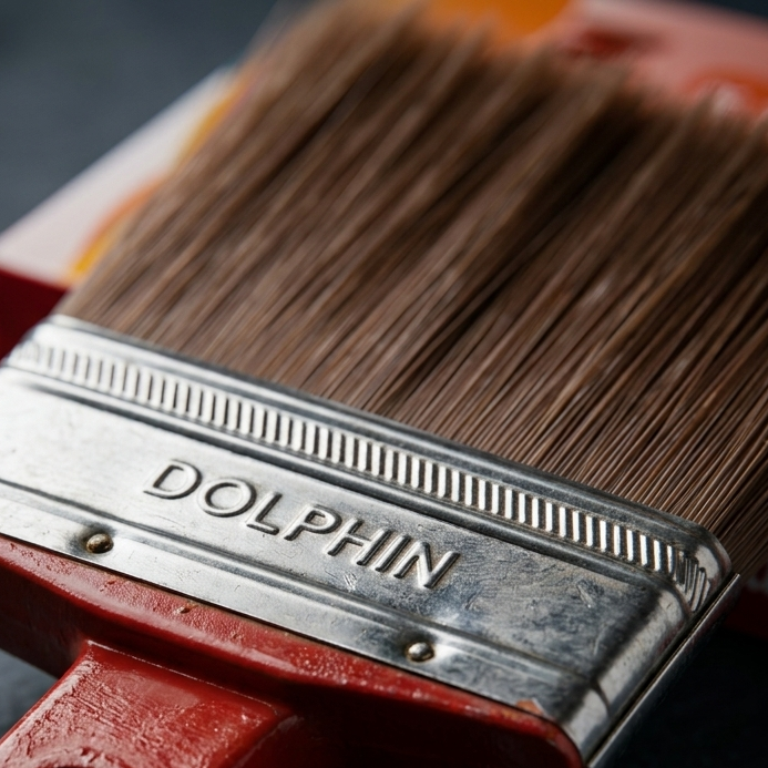 Dolphin Paint Brush Super | High Quality Wall & Paint Brush (4 Inch)