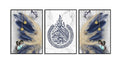 Set of 3 Premium Wall Art Photo Tiles �Modern Home Decor Sets