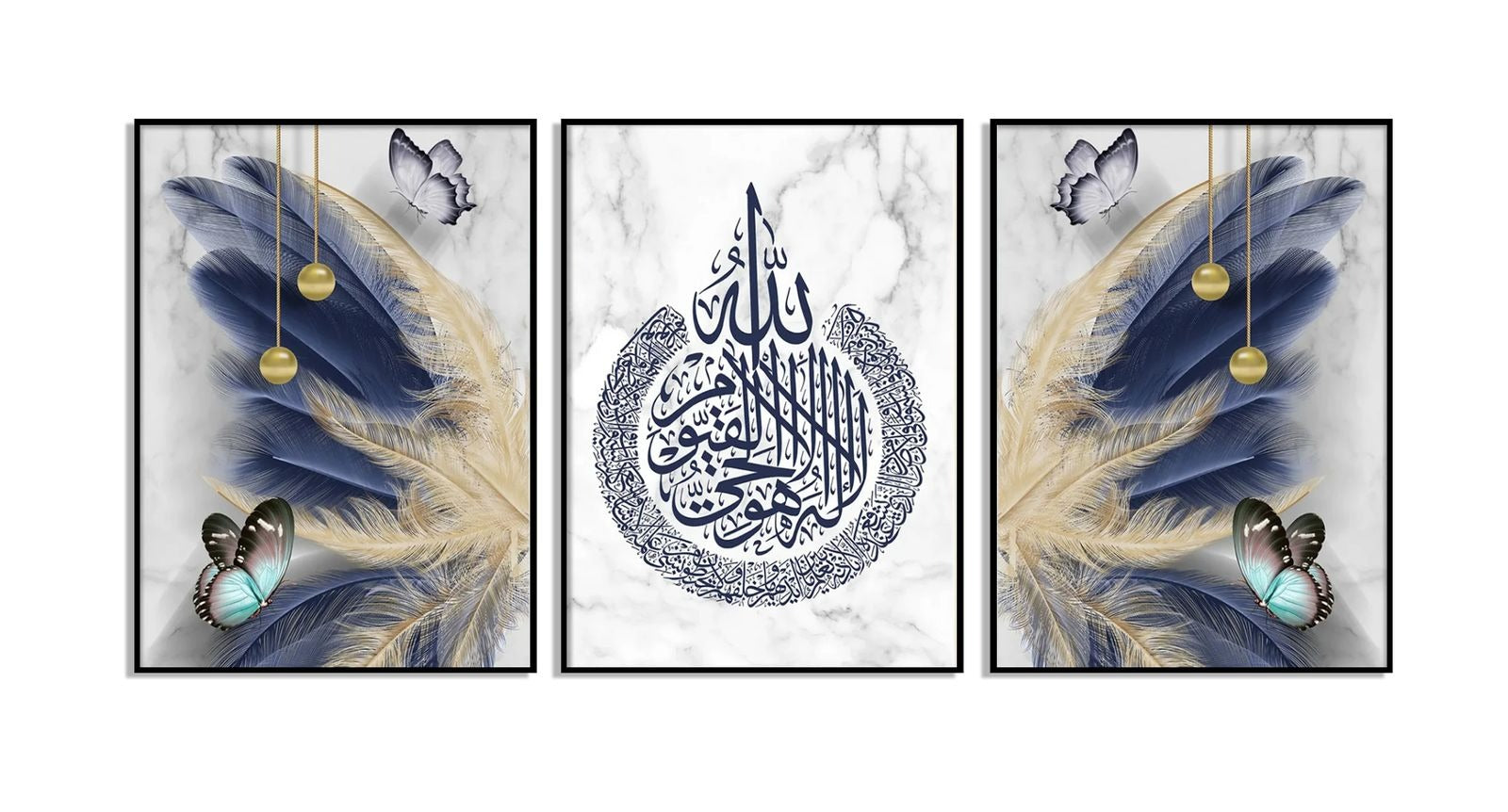 Set of 3 Premium Wall Art Photo Tiles �Modern Home Decor Sets