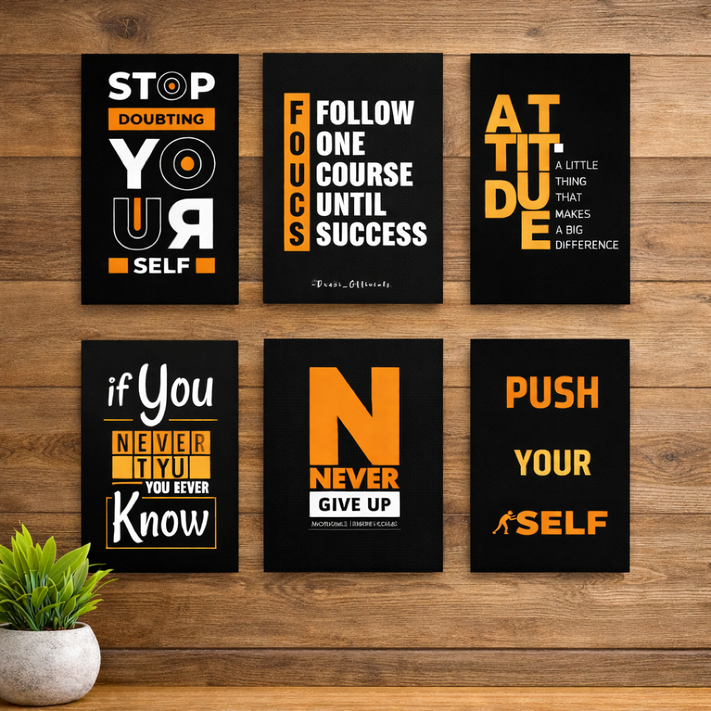 Set of 6 Premium Wall Art Photo Tiles �Modern Home Decor Sets