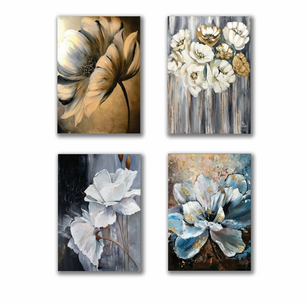 Set of 4 Premium Wall Art Photo Tiles �Modern Home Decor Sets 8x11