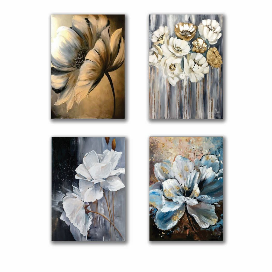 Set of 4 Premium Wall Art Photo Tiles �Modern Home Decor Sets 8x11