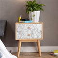 Self-Adhesive White Marble Side Table 180x60cm