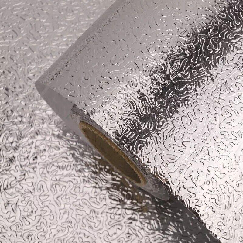 Self Adhesive Aluminum Foil Kitchen Cleaner Silver 200x60cm