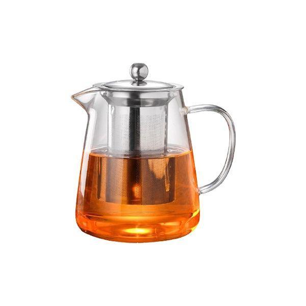 Glass Tea Pot with Stainless Steel Infuser 950ml