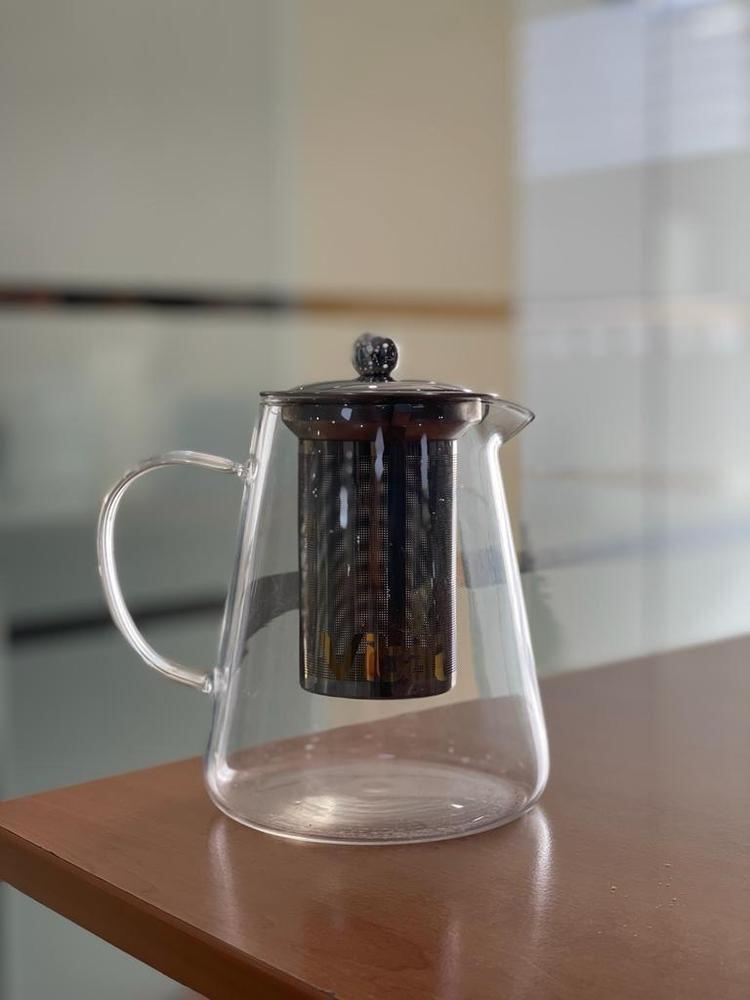 Borosilicate Tea Kettle 950ml Stainless Steel