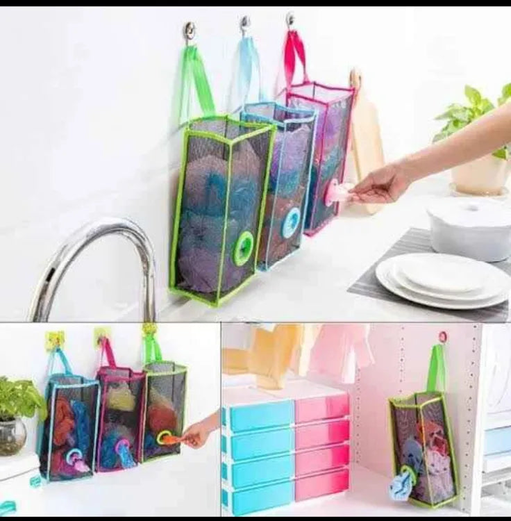 Plastic Shopping Bag Storage Basket Kitchen Accessories – photo 2