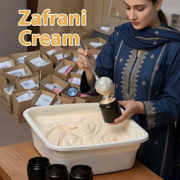 Zafrani Luxury Beauty Cream �250g Original Formula Infused with Pure Saffron for Intense Glow, Skin Brightening, and Deep Hydration