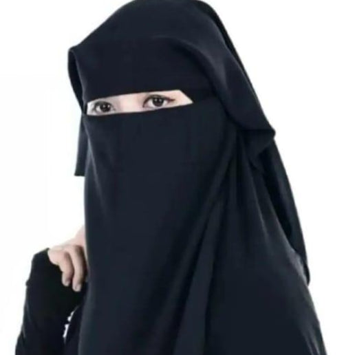 Triple Layer Niqab �Full Coverage Breathable Face Veil for Women