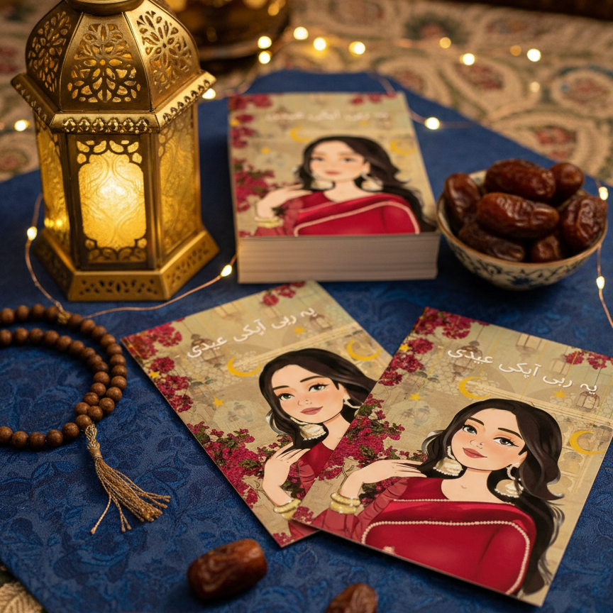 Eidi Card Pack of 9 �Festive Money & Gift Giving Cards for Eid