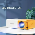Portable YG300 Mini LED Projector A1 LED LCD Mini Video Projector �International Version | Compact Home Theater | White & Yellow