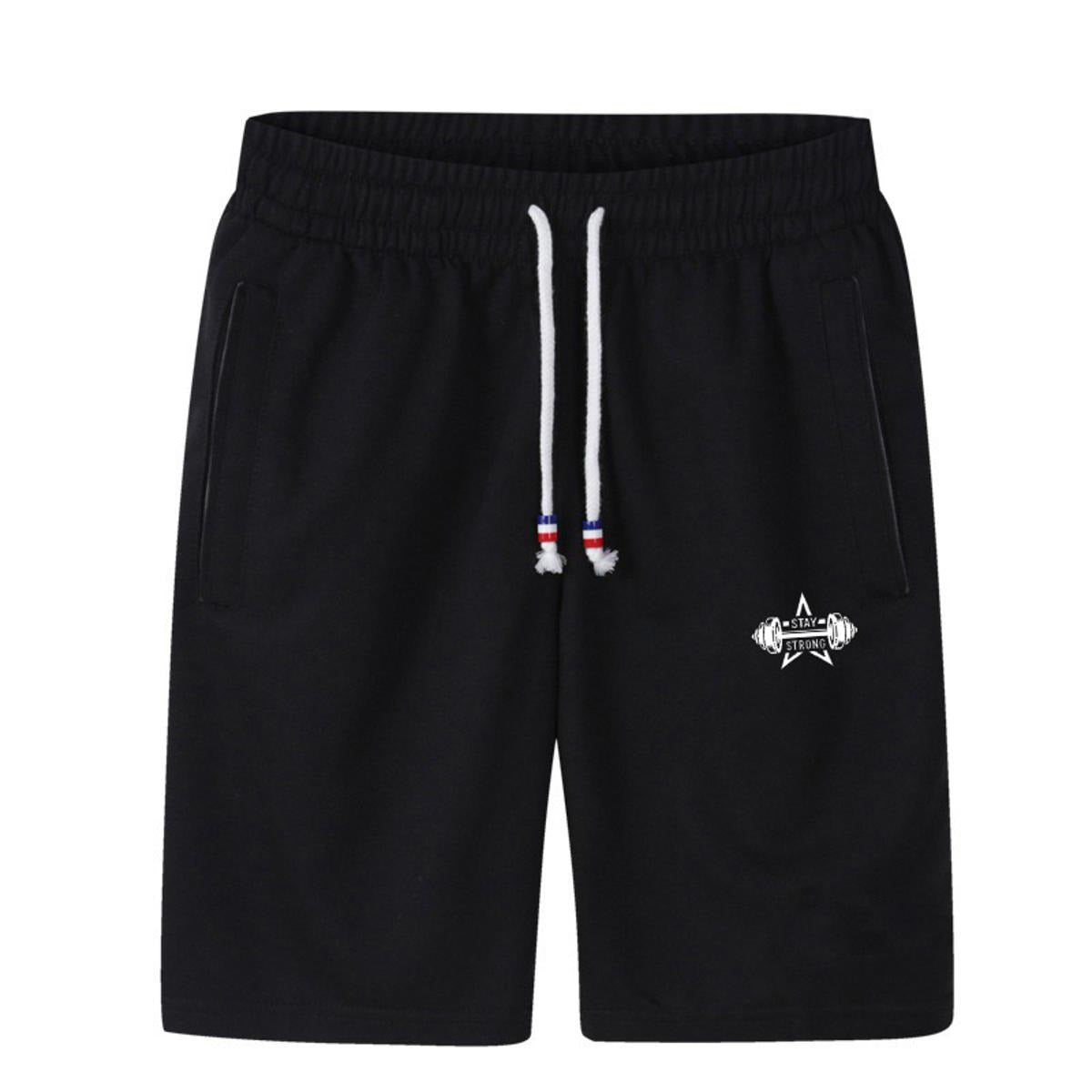 Branded Men? Shorts with Pockets �Comfortable Casual & Sports Wear Summer Shorts for Men (Color Black Size Medium)