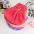 Soft Microfiber Flower Cap Towel for Women �Quick Dry Hair Wrap with Cute Bow Design, Super Absorbent Shower & Bath Turban for Smooth, Frizz-Free Hair (Random Color)