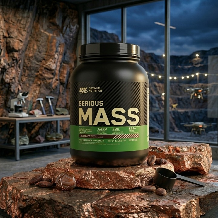 Optimum Nutrition Serious Mass Weight Gainer Powder Chocolate Flavor 2.2 Pounds 1 Kg High Calorie Supplement