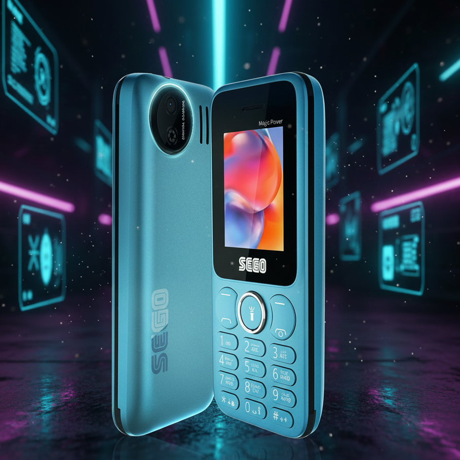 Sego Magic Power 2.0 Inch LCD Dual SIM PTA Approved Mobile With Big 3000mAh Battery (Random Color)