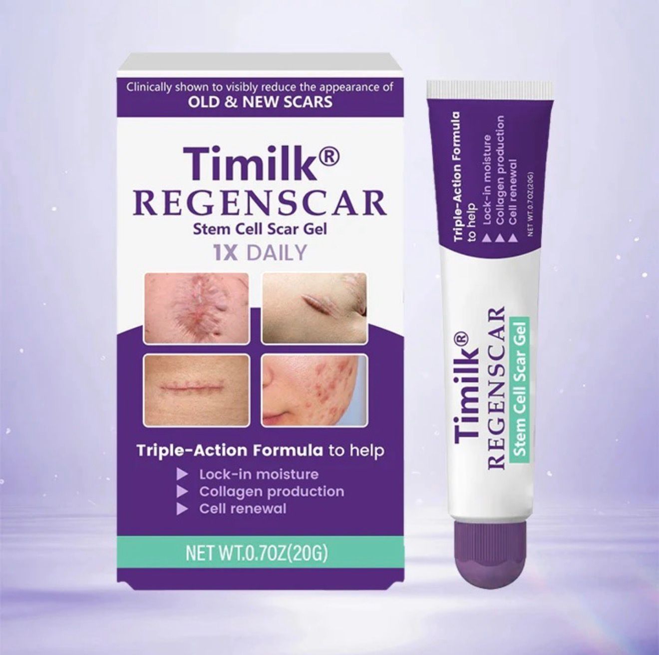 TIMILK Advanced Scarvanisher Gel | Fast-Acting Scar & Stretch Mark Reduction | 30g