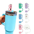 Buy 1 Get 1 Free �Cartoon Silicone Straw Plug Set | Splash-Proof, Airtight, Reusable Straw Covers for Stanley Cups, Tumblers & Bar Accessories