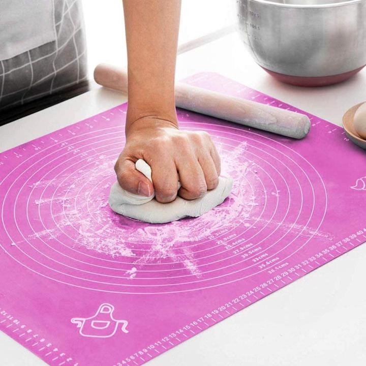 Silicone Roti Mat | Large Size 50x40cm Silicon Roti Mat For Kitchen |  Non-stick Baking Mat Kneading Dough Pad (Random Color)