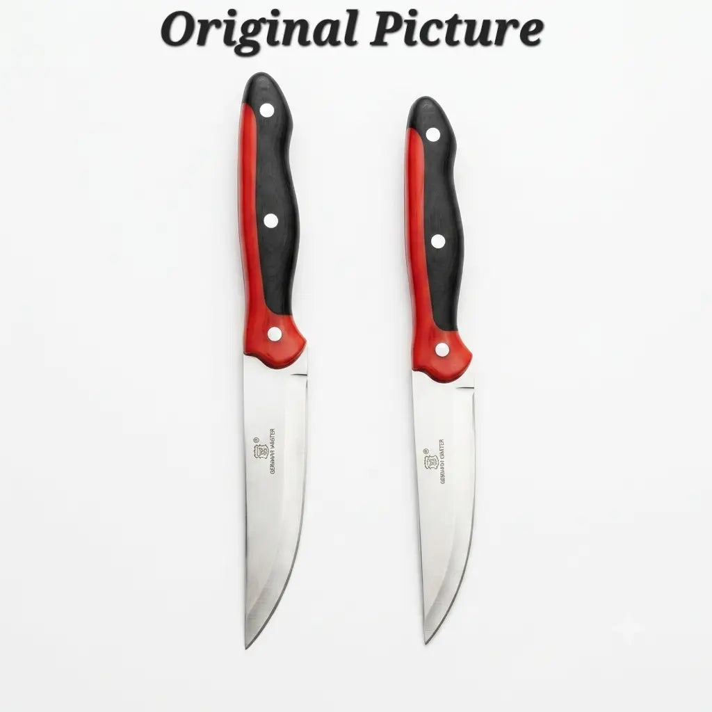 SelectMaster Pack Pack 2 - Precision Fruit Cutting Knife Set - Premium Stainless Steel Paring Knives with Ergonomic Triple-Rivet Handle