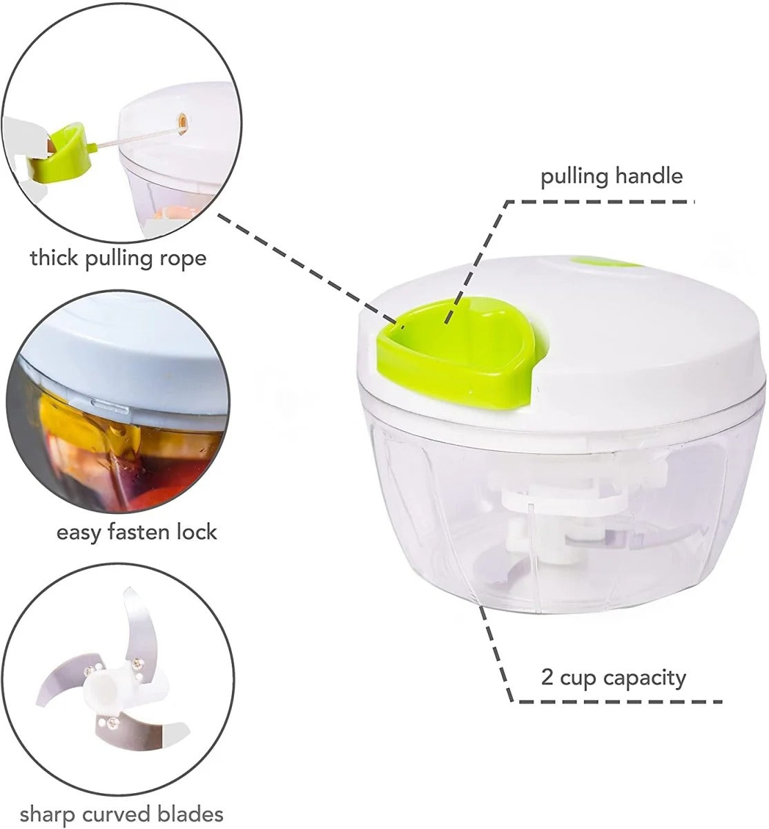 Best Quality Manual Spin Cutter For Kitchen Hand Pulled Chopper Grinder Slicer For Vegetables Fruits Onions Garlic And Salad