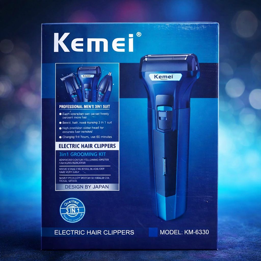 Kemei 3 In 1 Electric Hair Clipper