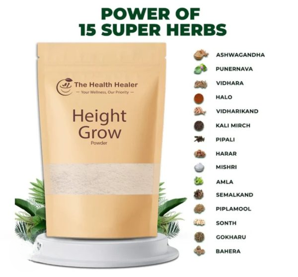 The Health Healer Height Growth Powder | Nutritional Supplement | Wellness & Fitness Support 70g