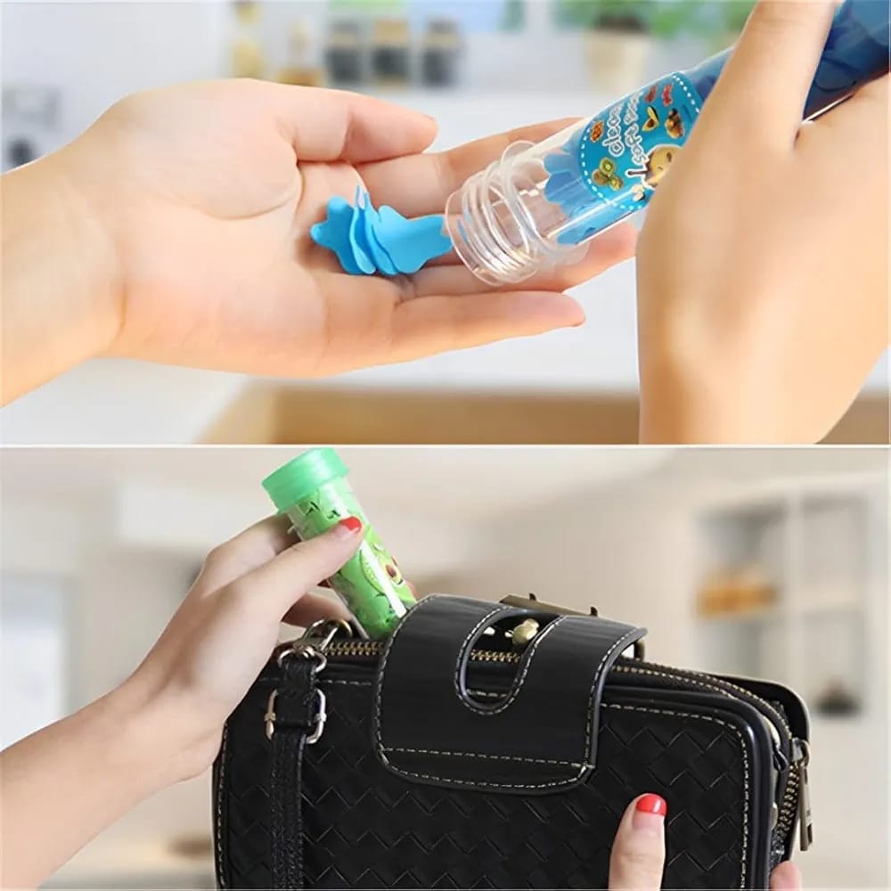 100 Pcs Disposable Flower Paper Soap With Portable Tube Multi Color Travel Sheets For Hand Washing And Outdoor Use Premium Quality (Random Color)