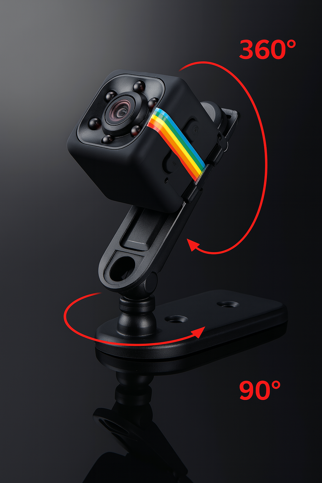SQ10 Mini Hidden Camera with Night Vision �HD Recording, Motion Detection & Adjustable Holding Stand